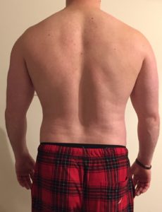 Picture of body from behind