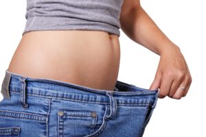 Stretching pants from waistline
