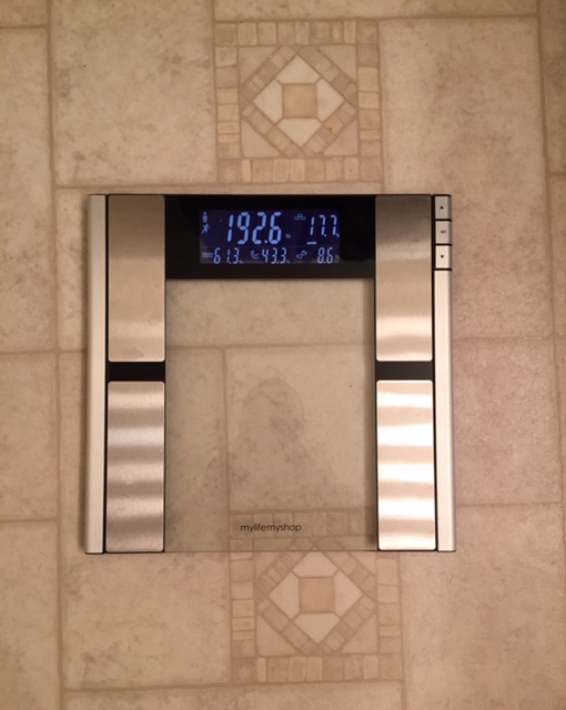 2019 Cut, Initial Weigh-In on the scale 192.6 pounds