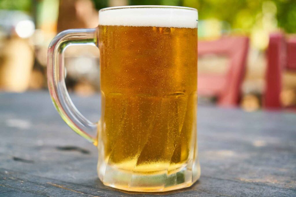 A draft beer