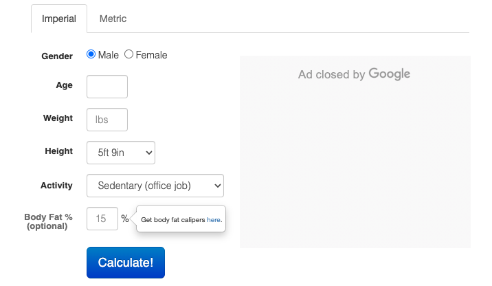 TDEE Calculator