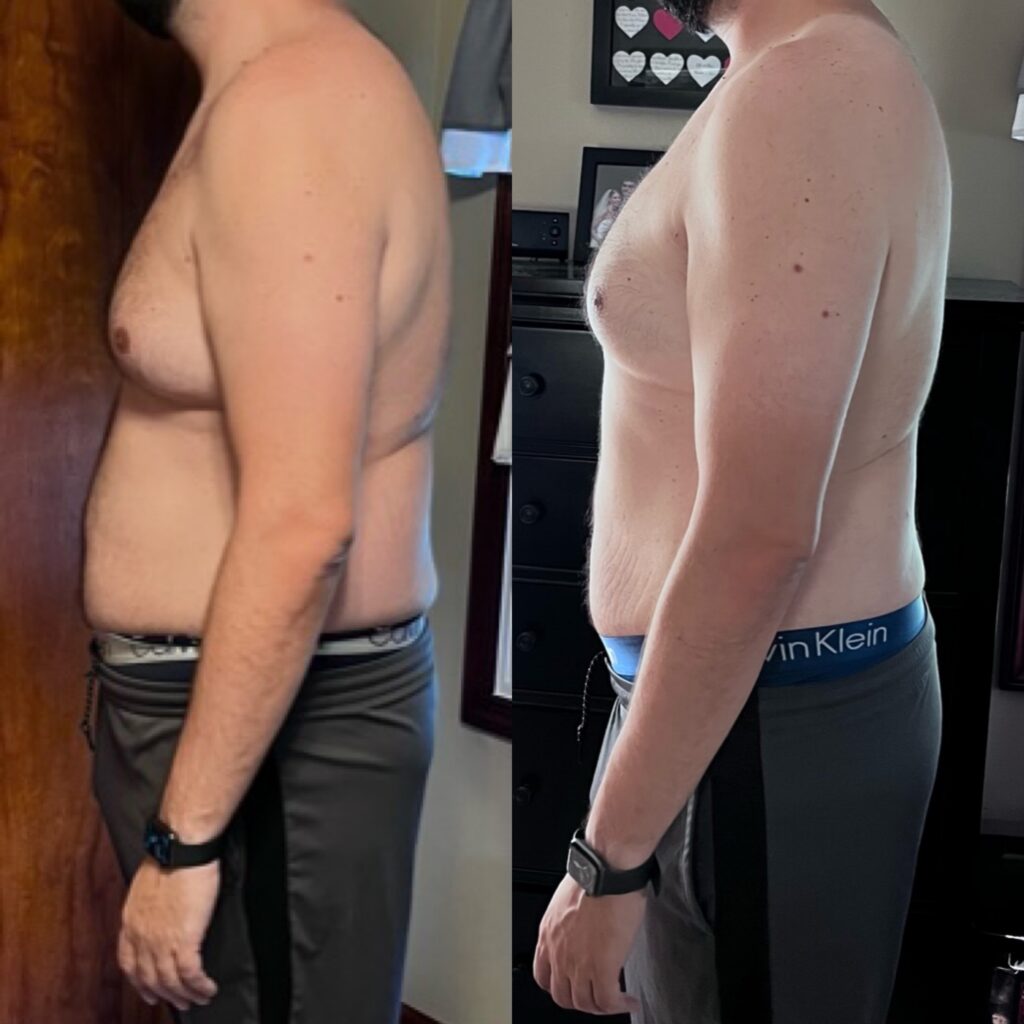 Jeff's Body Transformation, Right Side