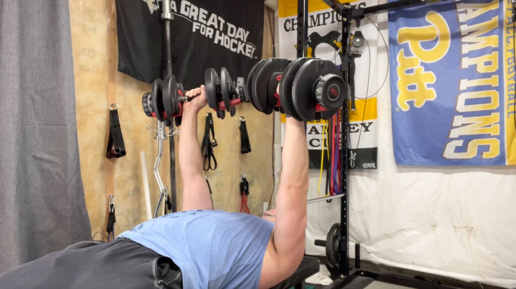 How to Get Heavy Dumbbells Into Position Easily to Chest Press