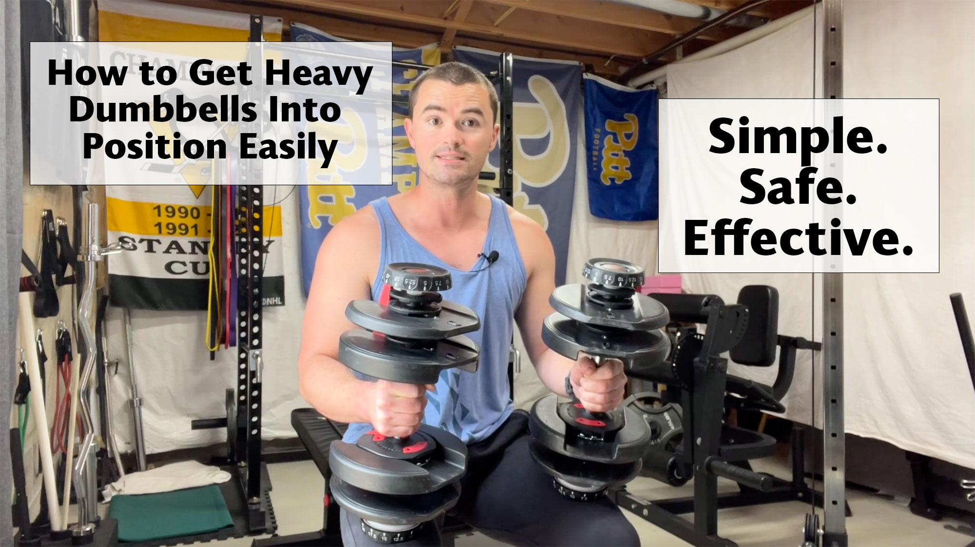 How to Get Heavy Dumbbells Into Position Easily